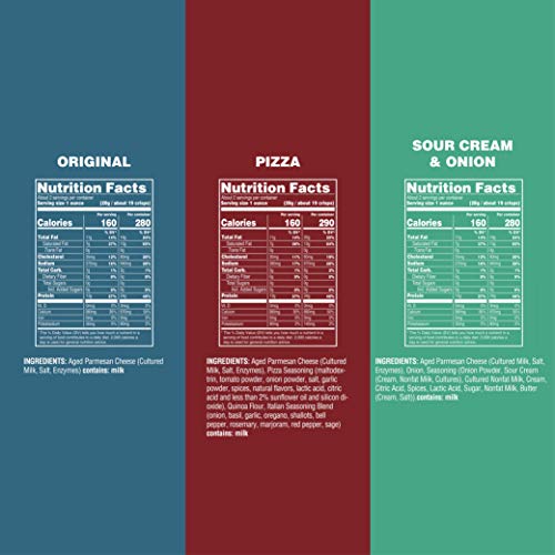 Parmcrisps Snack Variety Pack, Made Simply With 100% Real Cheese