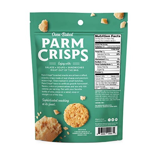 Parmcrisps Sour Cream &Amp; Onion Parmesan Cheese Crisps, 1.75Oz Pa