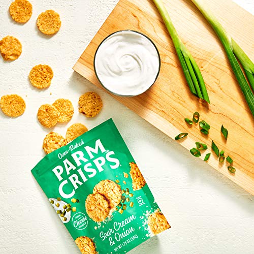 Parmcrisps Sour Cream &Amp; Onion Parmesan Cheese Crisps, 1.75Oz Pa