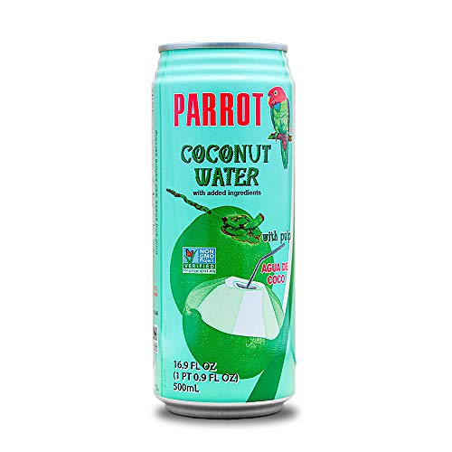 Parrot Brand Coconut Water With Pulp 16.9 Fl. Oz.Pack Of 12