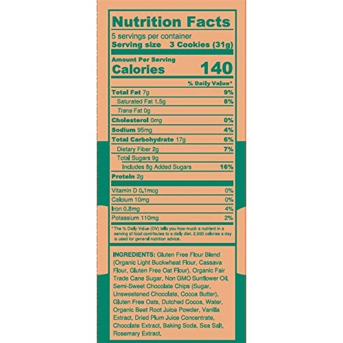 Partake Crunchy Cookies - Double Chocolate Chip | 6 Boxes | Vega...