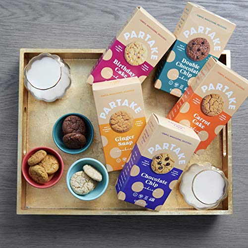 Partake Crunchy Cookies - Double Chocolate Chip | 6 Boxes | Vega...