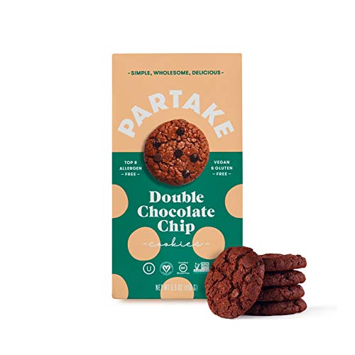 Partake Crunchy Cookies - Double Chocolate Chip | 6 Boxes | Vega...