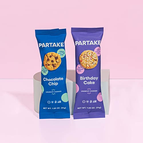 Partake Foods Crunchy Allergy-Friendly Vegan Cookies Variety Pac...
