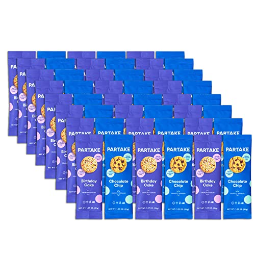 Partake Foods Crunchy Allergy-Friendly Vegan Cookies Variety Pac...