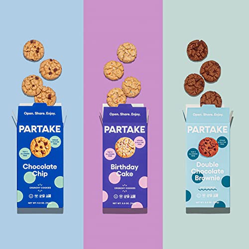 Partake Foods Crunchy & Soft-Baked Vegan Cookies – Delicious 3 B...
