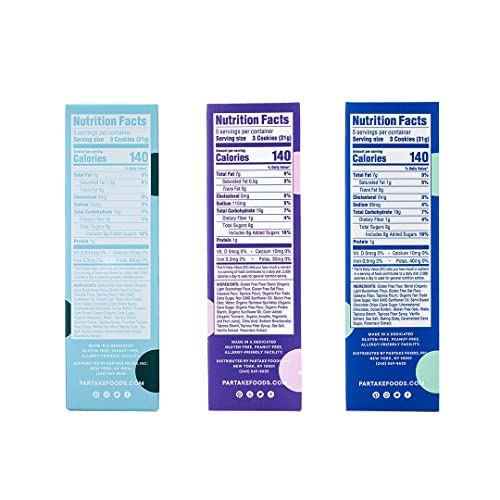 Partake Foods Crunchy & Soft-Baked Vegan Cookies – Delicious 3 B...