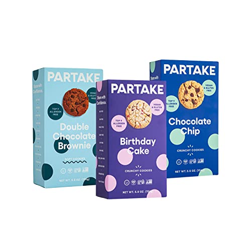 Partake Foods Crunchy & Soft-Baked Vegan Cookies – Delicious 3 B...