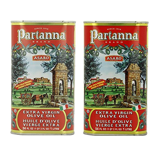 Partanna Extra Virgin Olive Oil, 34 Fl Oz Pack Of 2