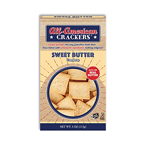 All-American Snack Crackers, Sweet Butter, 4 Ounce Pack Of 6,