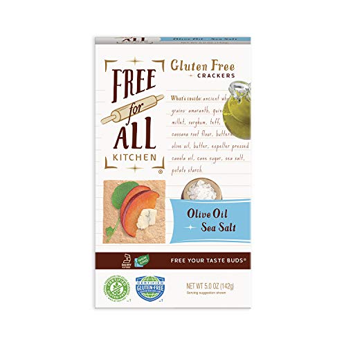 Free For All Kitchen Gluten-Free Crackers, Olive Oil &Amp; Sea Salt,