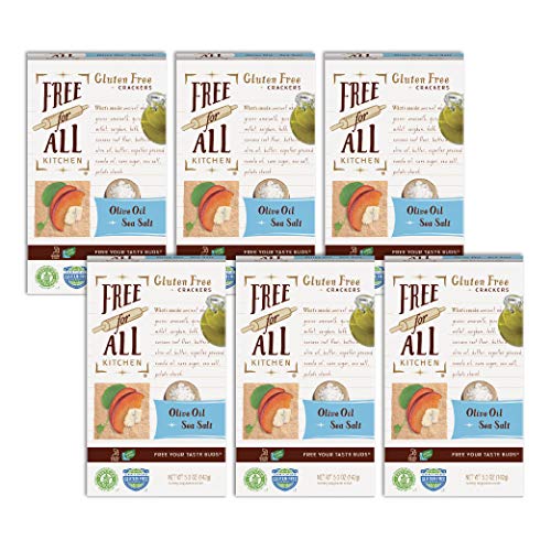 Free For All Kitchen Gluten-Free Crackers, Olive Oil &Amp; Sea Salt,