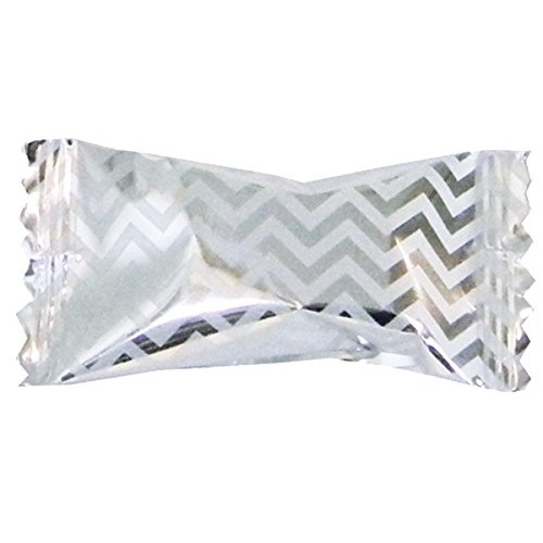 Party Sweets Chevron Silver Buttermints By Hospitality Mints, Ap