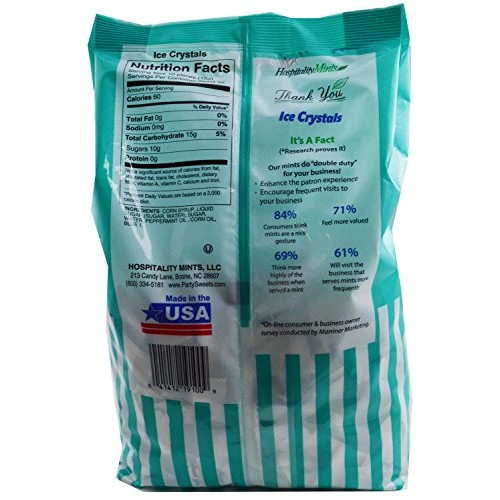 Hospitality Mints Peppermint Ice Crystals, Individually Wrapped