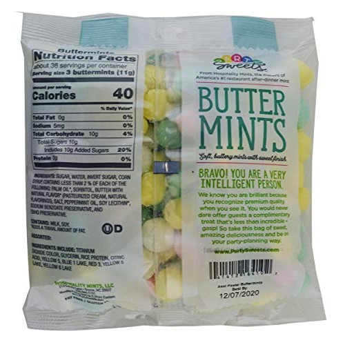 Party Sweets Assorted Pastel Buttermints, 14 Ounce, Appx. 100 Pi