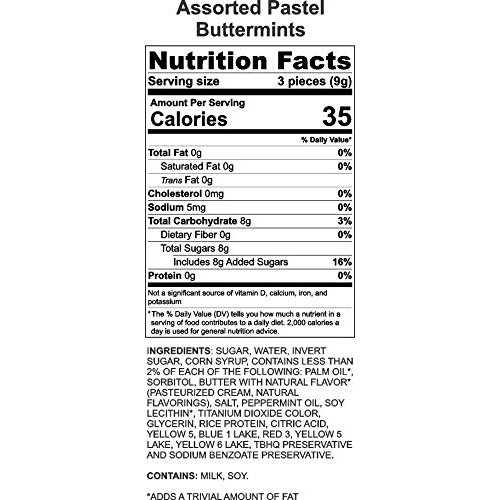 Party Sweets Assorted Pastel Buttermints, 14 Ounce, Appx. 100 Pi