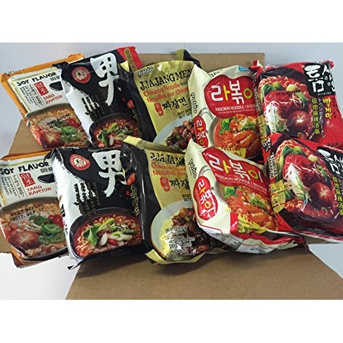 New Korean Hit Ramen Variety Pack, Paldo Jjajangmen Chajang, Teu