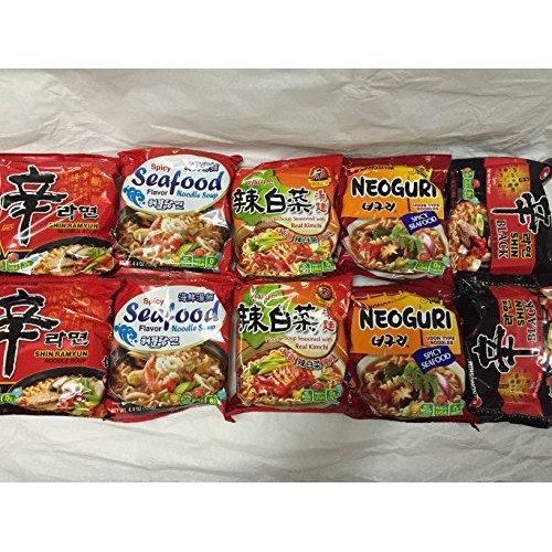 New Korean Hit Ramen Variety Pack, Nongshim Shin Ramyun, Veg, Ud