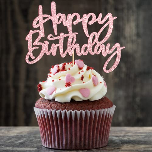 Party To Be Personalized Cupcake Toppers 12 Pcs Glitter Paper Cu