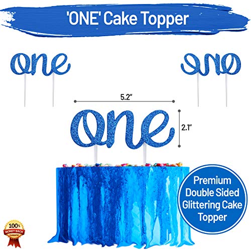 Baby 1St Birthday Boy Decorations With Crown - Baby Boy First Bi