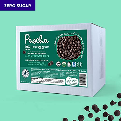 Pascha Bulk Organic Chocolate Chips Bulk Keto Baking Chips 10 ...