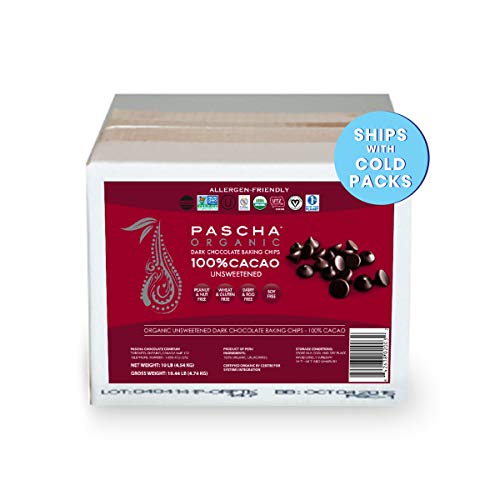 Pascha Bulk Organic Unsweetened 100% Dark Chocolate Baking Chips