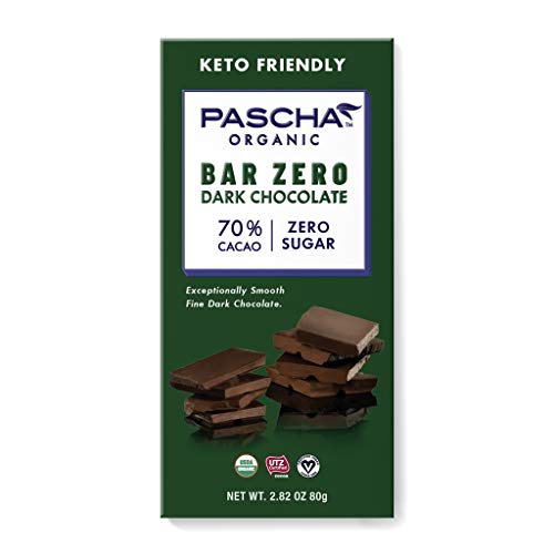 Pascha Organic Sugar-Free 70% Cacao Chocolate Bars, Utz, Gluten