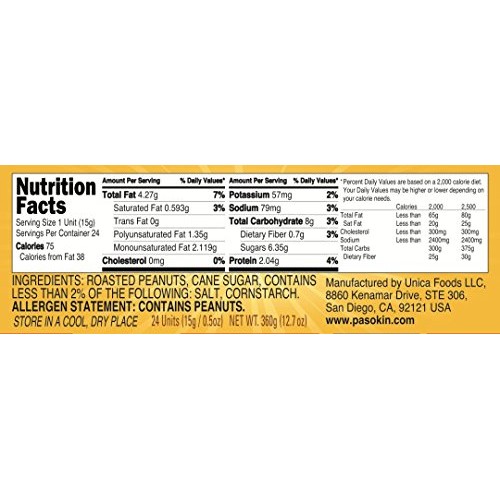 Pasokin | Original Peanut Butter Snack | Gluten-Free, Vegan, Hea