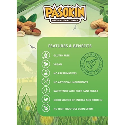Pasokin | Original Peanut Butter Snack | Gluten-Free, Vegan, Hea