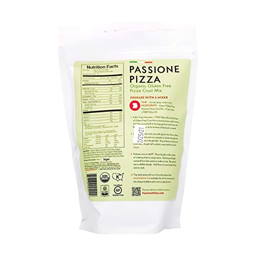 Passione Pizza, Mix Pizza Crust Organic, 16 Ounce