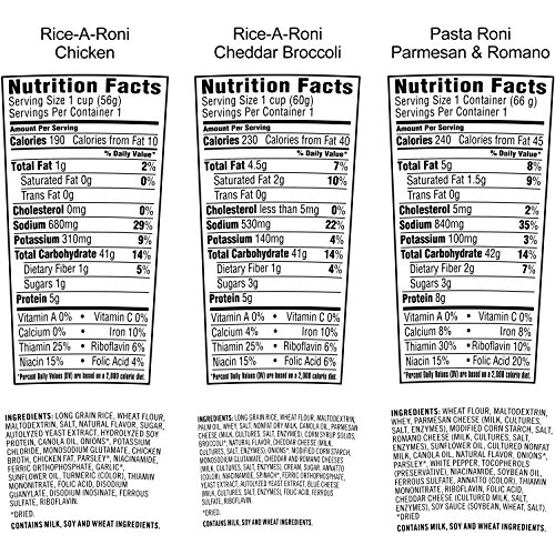 Rice A Roni Cups, Individual Cup 2.25 Ounce, Pack Of 12