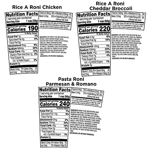 Rice A Roni Cups, Individual Cup 2.25 Ounce, Pack Of 12