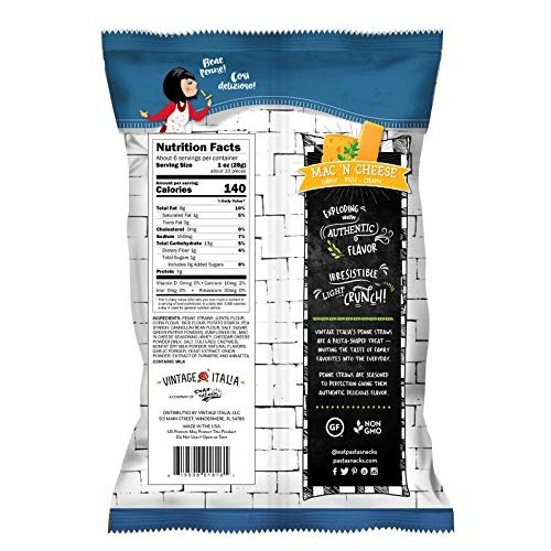 Pasta Snacks, Penne Straws, Made with Lentils & White Beans, Pla...