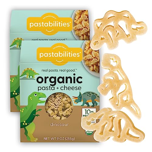 Pastabilities Organic Kids Dinosaur Shaped Mac and Cheese 9 oz,... Pastabilities Organic Kids Dinosaur Shaped Mac and Cheese 9 oz,...