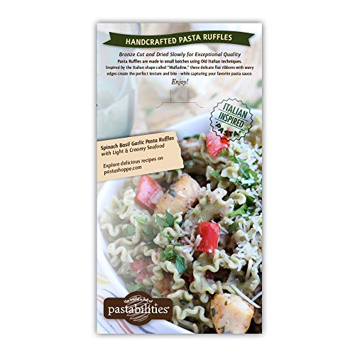 Pastabilities Spinach Basil Garlic Pasta Ruffles, Healthy Gourme