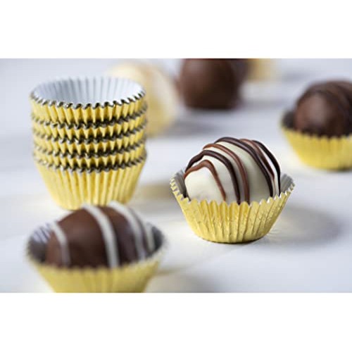 Pastry Chefs Boutique Gold Paper Chocolate Truffles Candy Cups ...