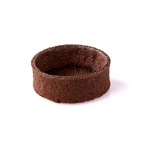 Chocolate Round Tart Shell Straight Edge Coated Inside With Coco