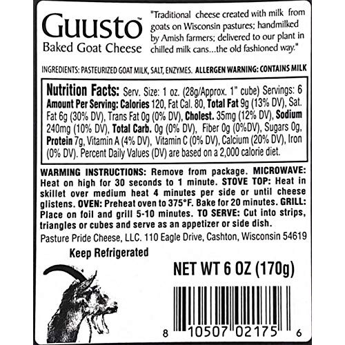 Guusto Baked Goat Cheese 6 Pack