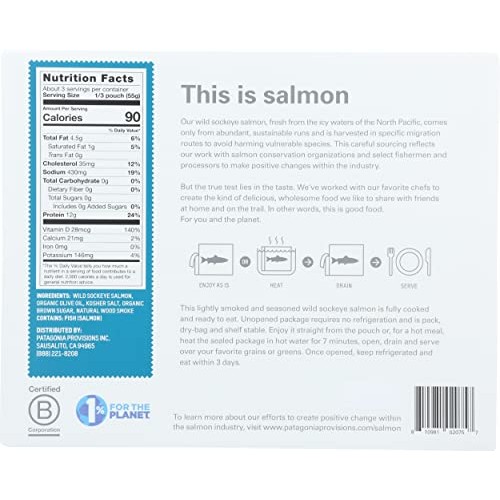 PATAGONIA PROVISIONS Original Wild Sockeye Salmon, 6 OZ