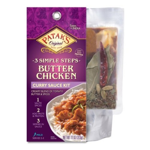 Pataks Butter Chicken curry sauce kit 3step 11oz, pack of 1