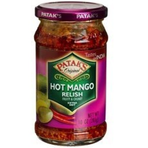 Pataks Mango Pickle Extra Hot, 10-Ounce Pack Of 6