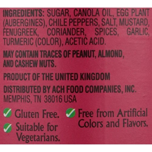 Pataks Brinjal Egg Plant Relish, Medium, 11 Oz