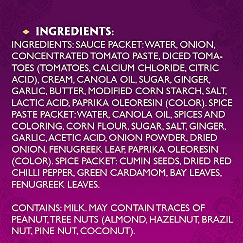 Pataks Butter Chicken Curry Sauce 3-Step Kit, Pre-measured ingr...