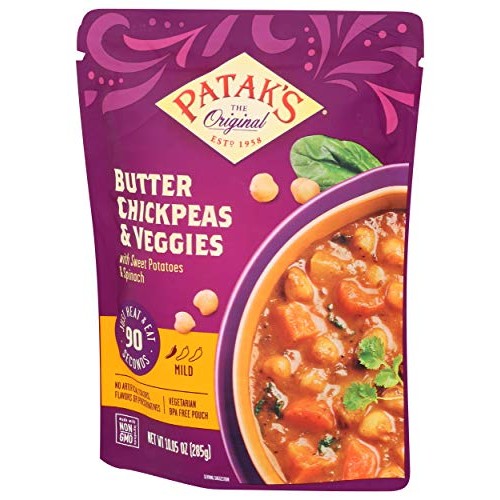 Pataks Butter Chickpeas And Veggie Ready To Heat Curry, 10.05 F