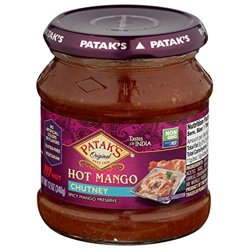 Pataks Hot Mango Chutney 12 Oz
