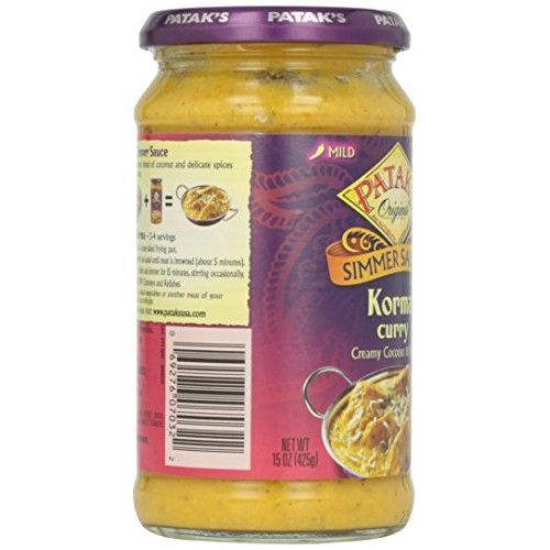 Pataks Korma Sauce, 15 Oz