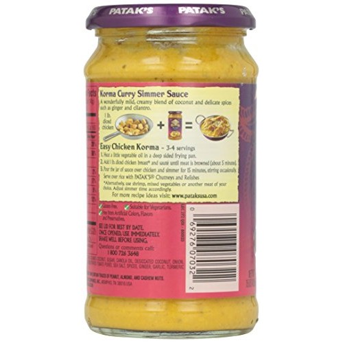 Pataks Korma Sauce, 15 Oz