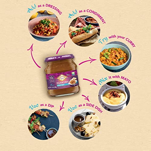 Pataks Major Grey Chutney - 12 Oz Pack of 3 – With Mangos, Gi...