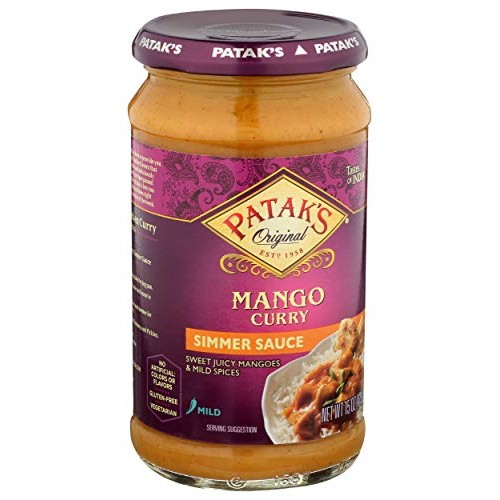 Pataks Mango Curry Simmer Sauce, 15 Fl Oz