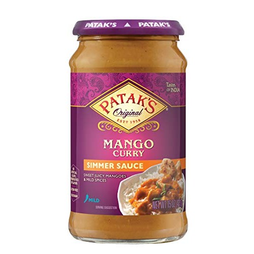 Pataks Mango Curry Simmer Sauce, 15 Fl Oz